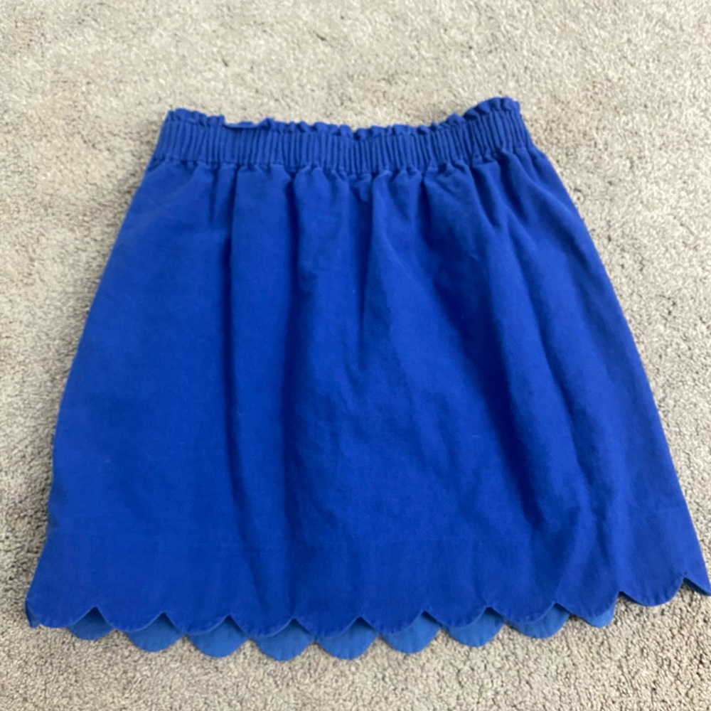 J. Crew Factory scalloped skirt with pockets